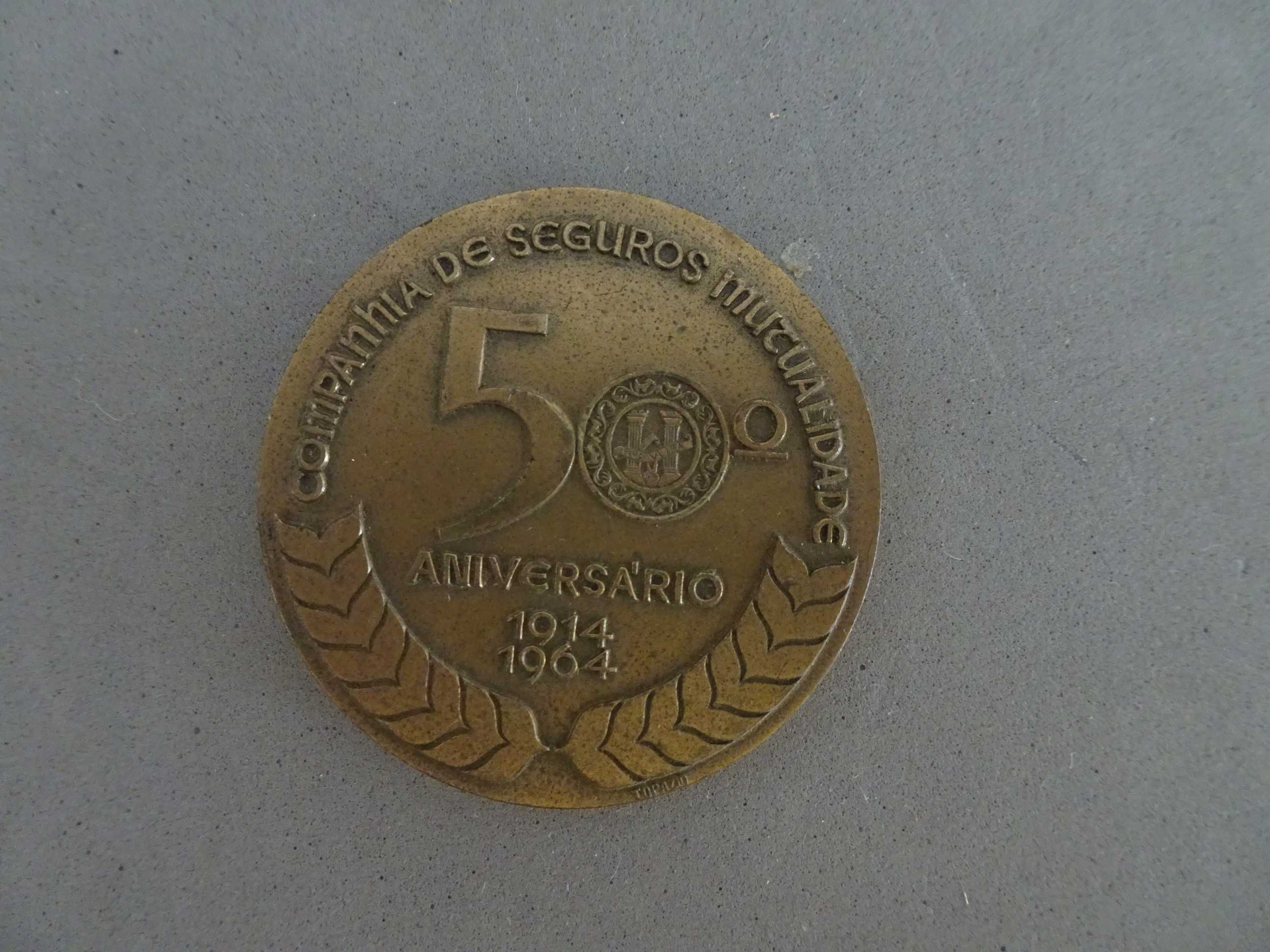 Medalha Companhia de Seguros Mutualidade - 50º aniversário 1914/1964