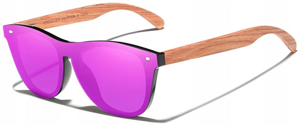 OKULARY polaryzacyjne drewniane PREMIUM filtr UV400 Kingseven na 2025