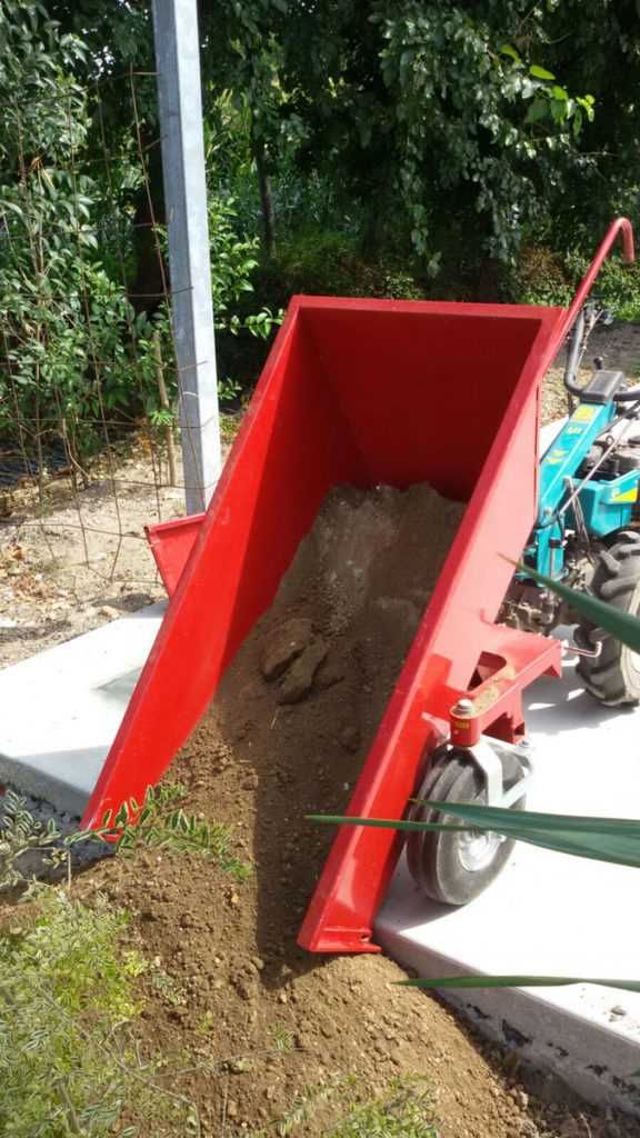 wozidło transportowe do ciągnika jednoosiowego, wozidło ogrodowe