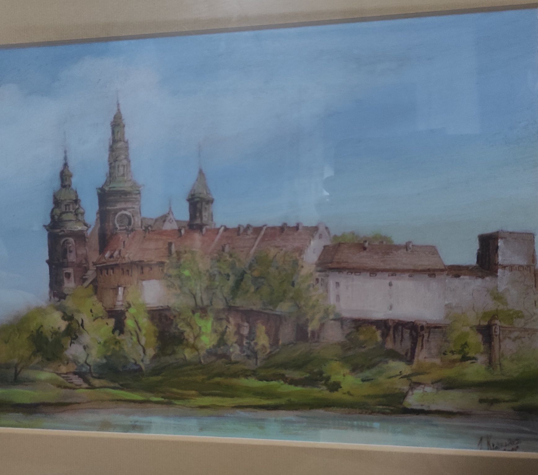 Akwarela Wawel Zbigniew Kramarz