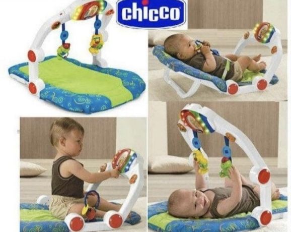 Chicco развивающий музыкальный коврик тренажор