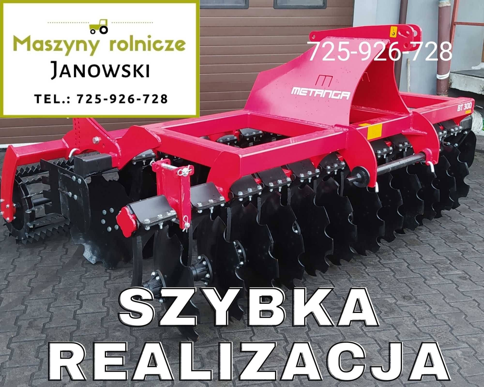 Brona talerzowa Agregat 3m metanga, Stargard toruń suwałki Kolno lubin