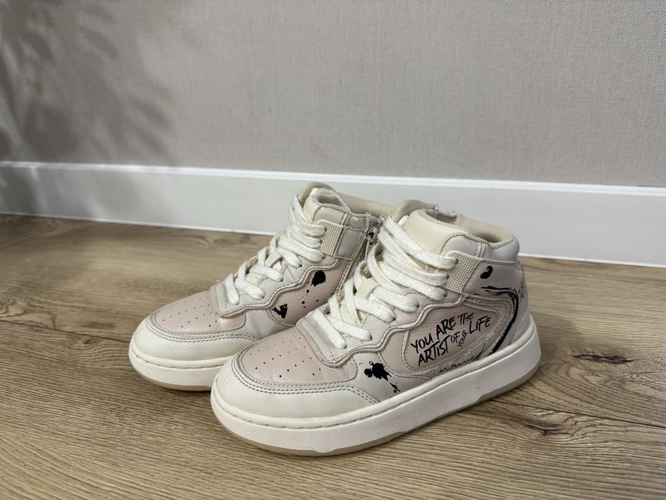 Чоботи хайтопи zara 33. 21,5см