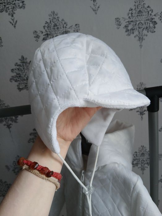 Унісекс компленк куртка + шапка. Стьоганий  сінтепон та фліс. 80-86р