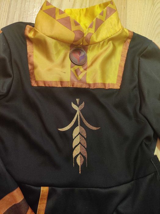 ANNA 5-6/110-116/tunika brąz/Kraina lodu Frozen księżniczka strój/Elsa