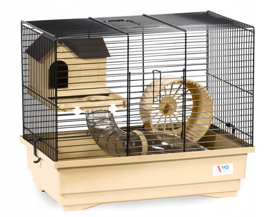 Klatka dla gryzoni NOWA z wyposażeniem dla chomika myszy szczura
