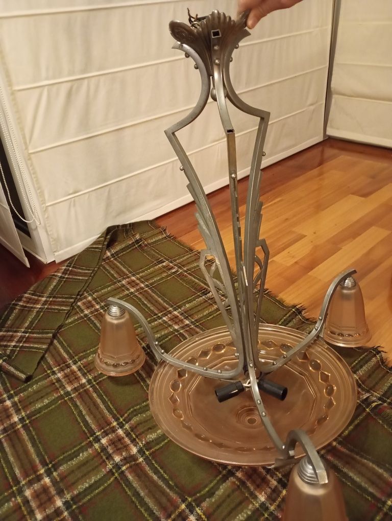 Candeeiro francês art deco EJG  Jean Gauthier,numerado