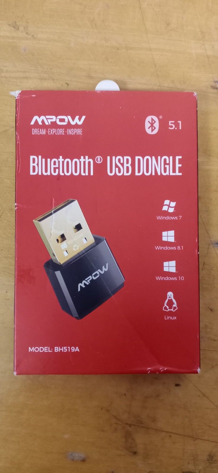 Адаптер Bluetooth 5.1 USB Dongle MPOW BH519A