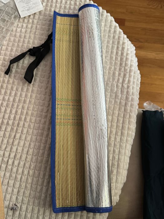 Guarda-sol amarelo com proteção UV – novo com etiqueta