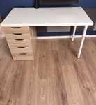 Biurko Alex LAGKAPTEN Ikea imitacja drewna bialy