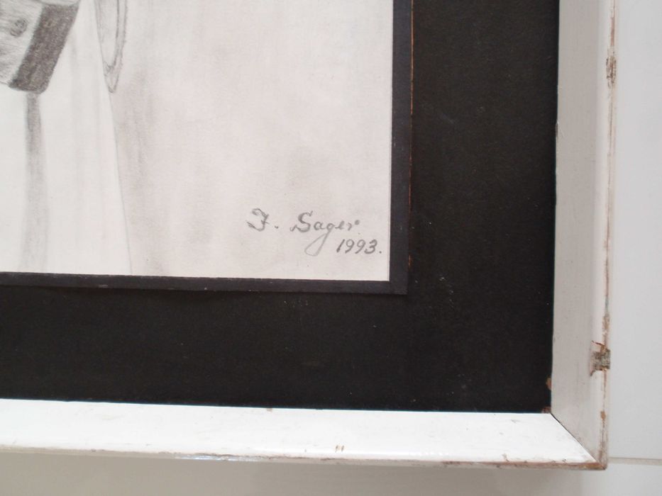 Dziewczynka, rysunek, obraz  : 64 / 49,5 cm !