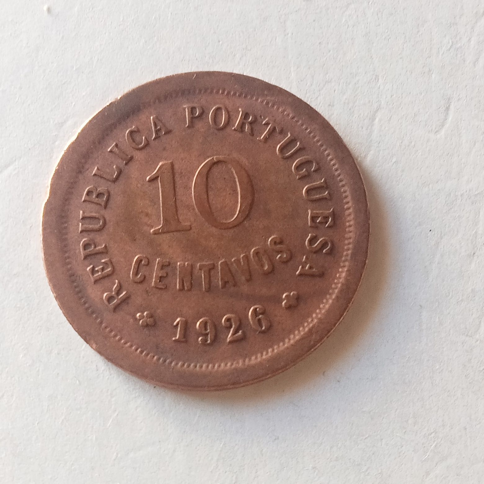 moeda de 10 centavos 1926