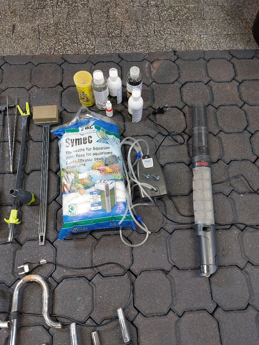 Akwarium 405litrów + dodatki