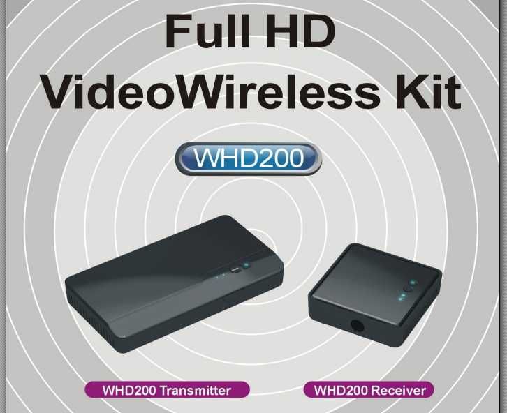 OPTOMA WHD200 -> bezprzewodowe HDMI, Full HD, 1080p 60Hz 3D 1ms