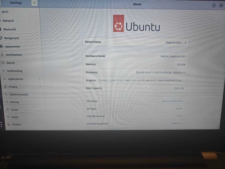 Ноутбук Dell Inspiron 5521