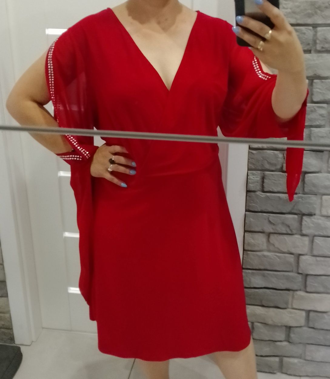 Nowa elegancka sukienka koktajlowa 48/50