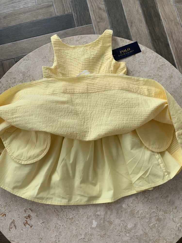 Платья для девочек Ralph Lauren Pintucked Dress, Оригинал, Распродажа