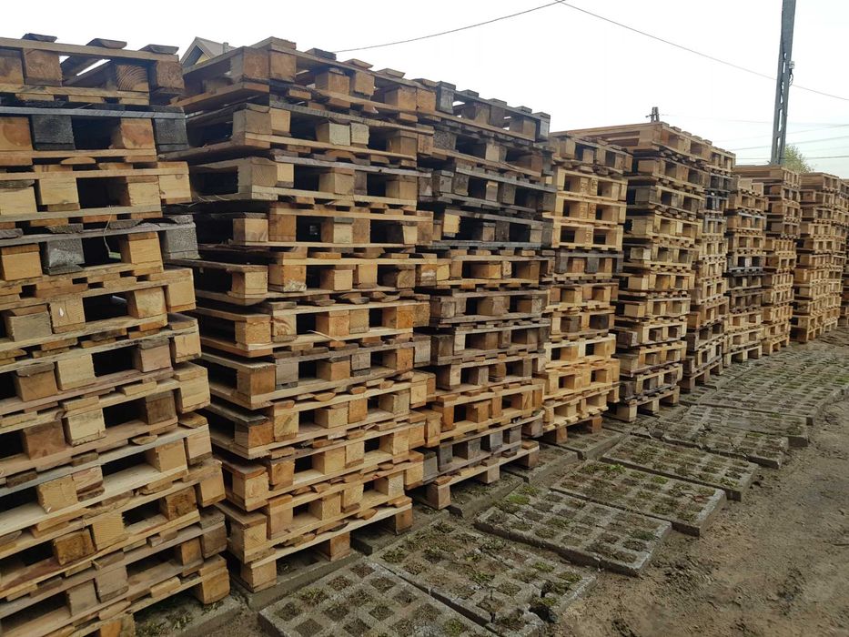 Palety 120x80 cm przemysłowa paleta drewniana 120x80 mm - używana