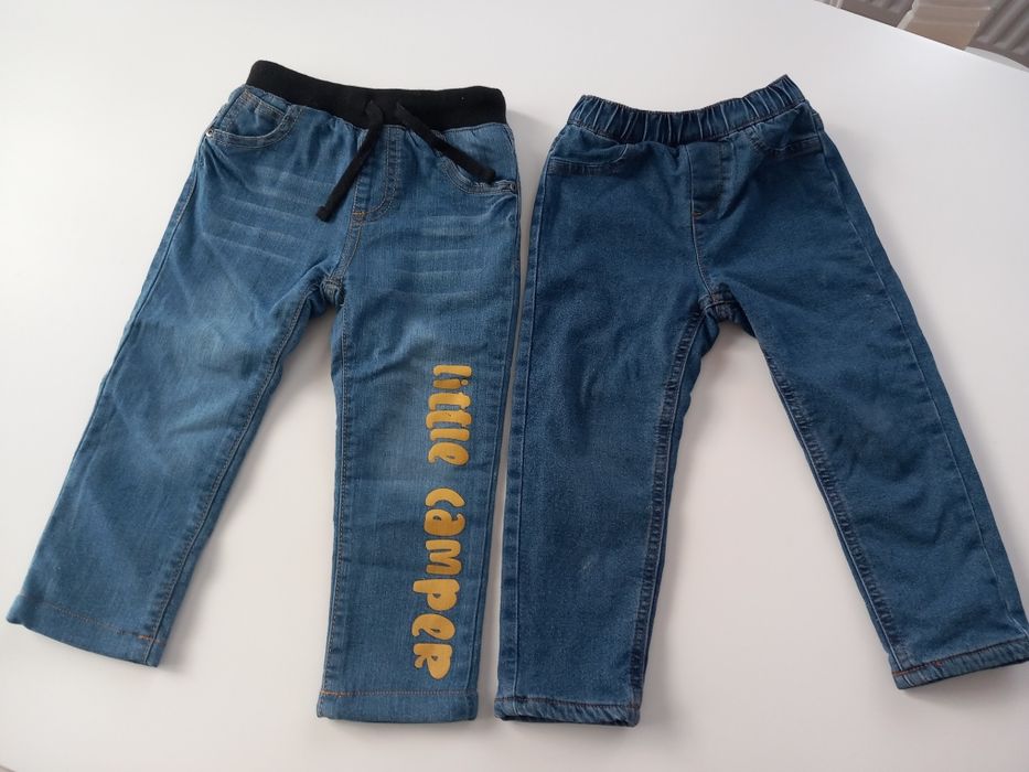 Jeansy ocieplane roz.98 - 2pary