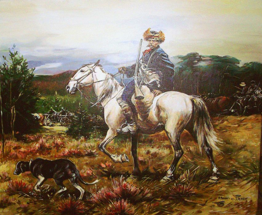 Kopia obrazu Józefa Brandta "Gajowy"