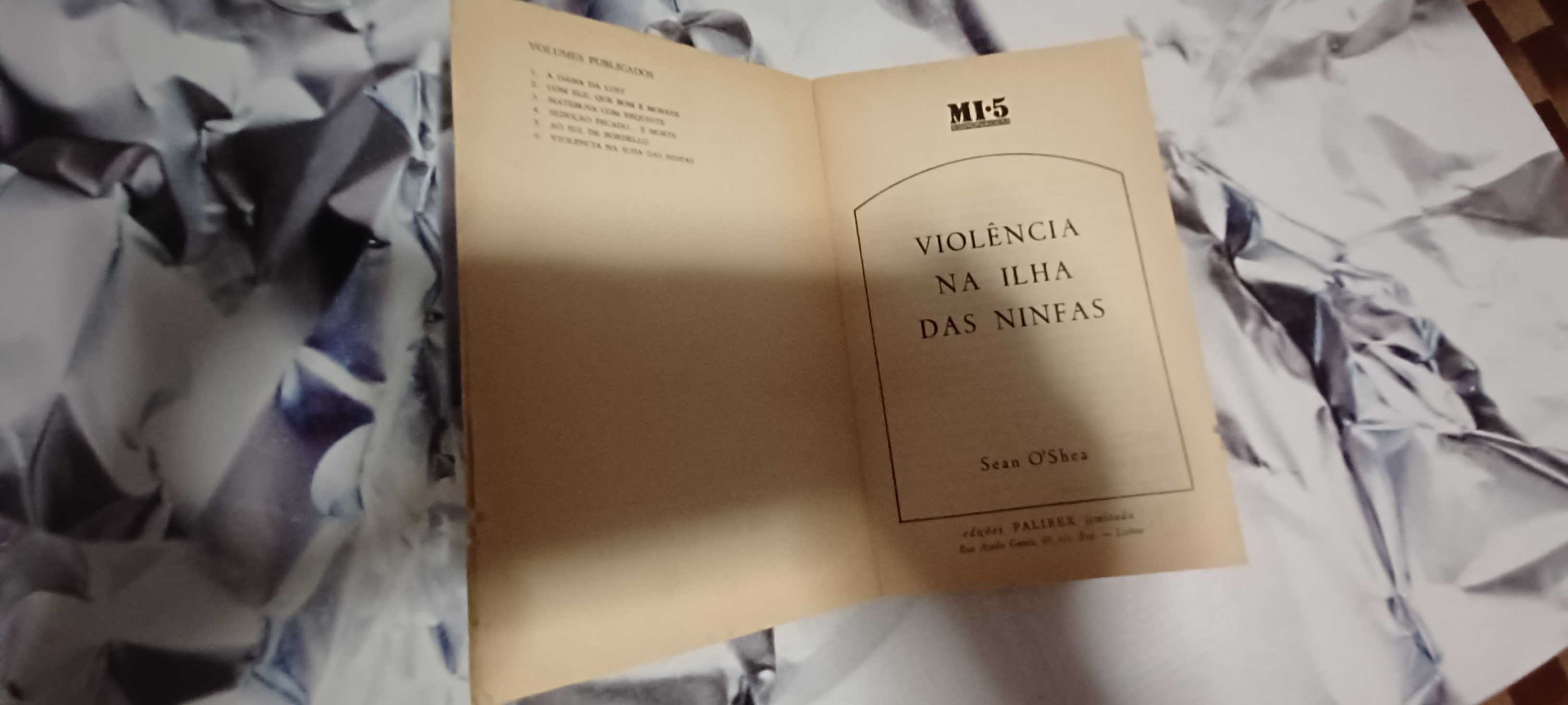 Livro _Violência na Ilha das Ninfas_ de Sean O'Shea
