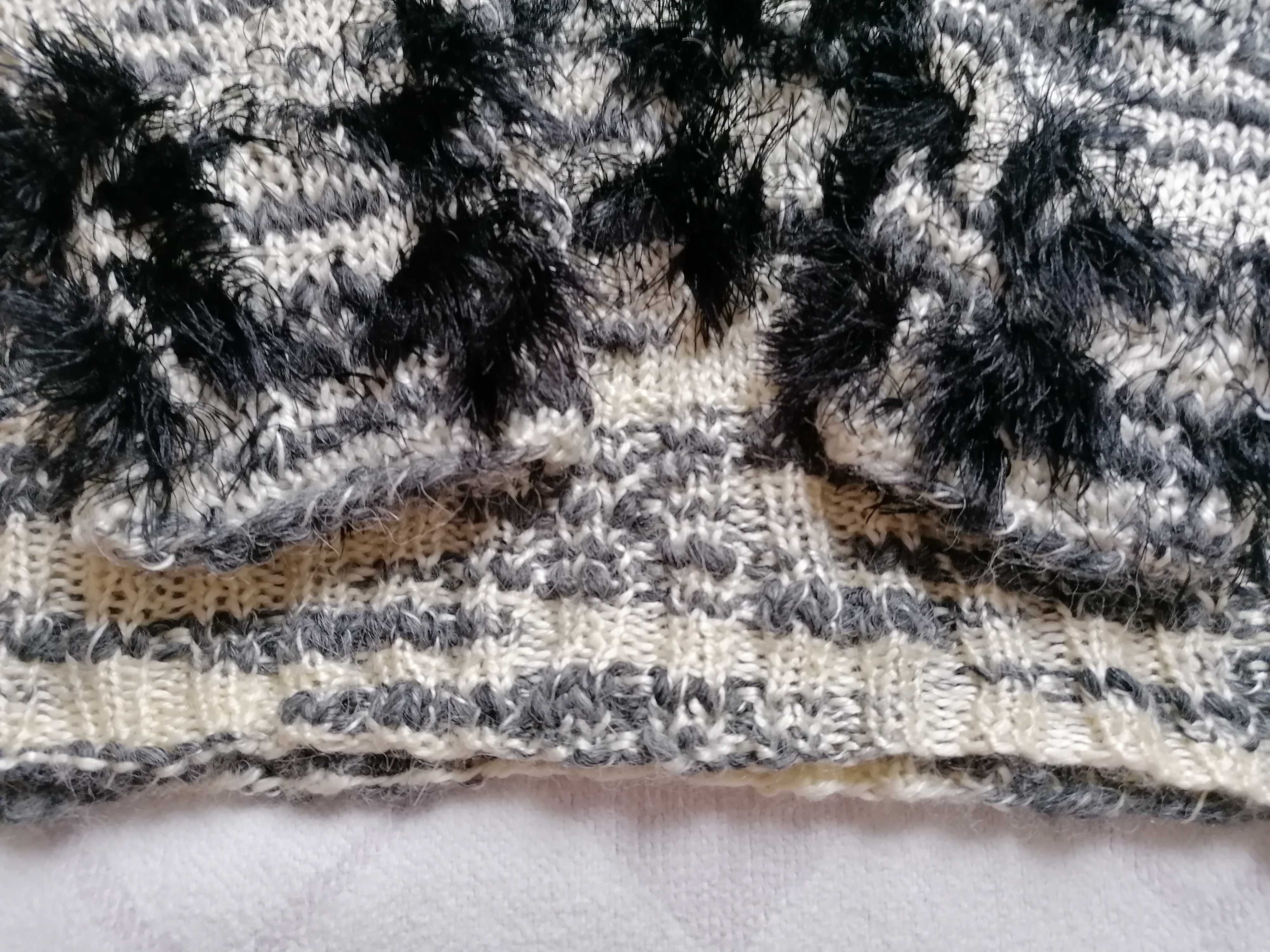 Sweter r. 42-44, XL - XXL wełna hand made