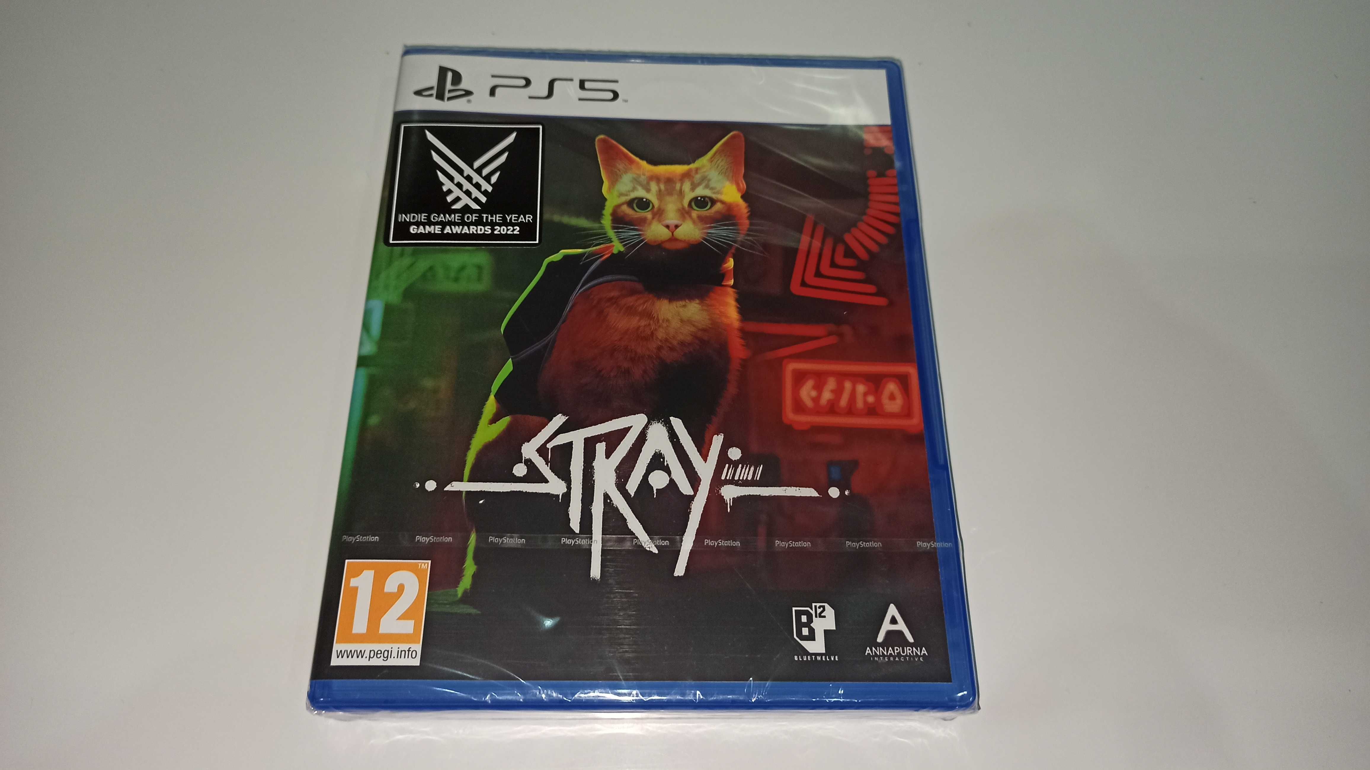 ps5 STRAY PL po polsku przygody kota w mieście przyszłości NOWA!