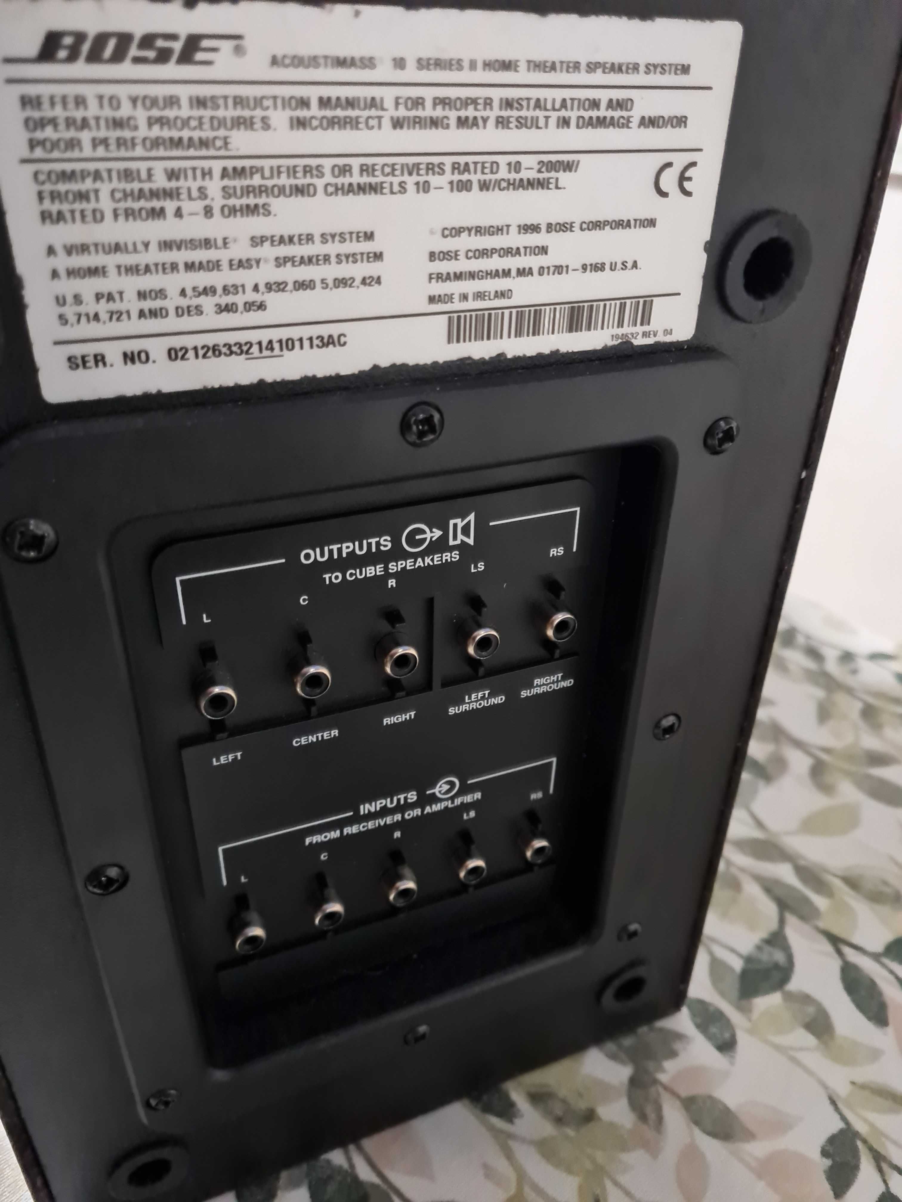 Colunas bose acoustimass 10