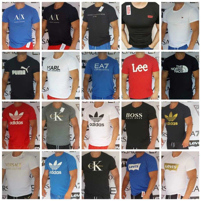 Koszulki  od S do 2XL Fila Hugo Boss Gucci