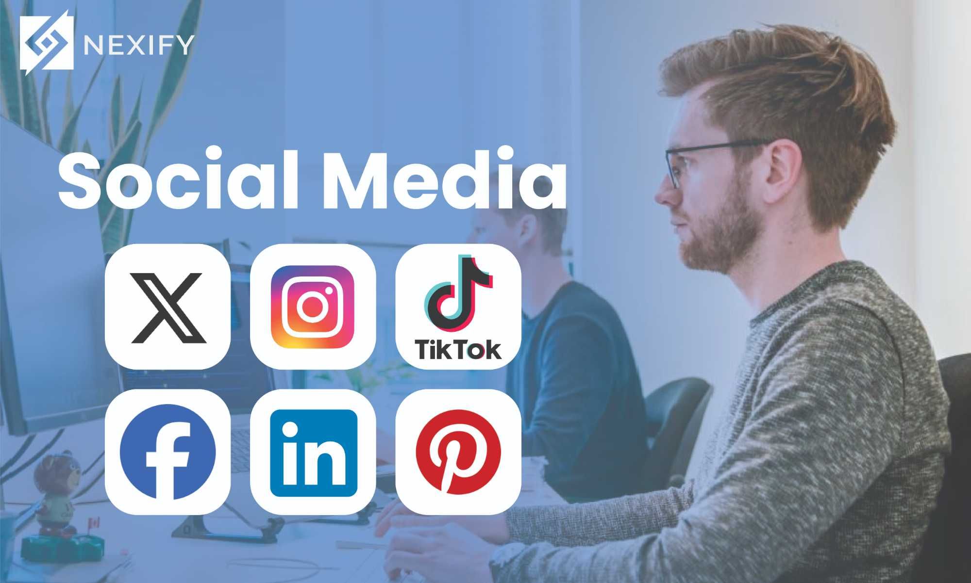 Gestão Estratégica de Redes Sociais Instagram facebook TikTok LinkedIn