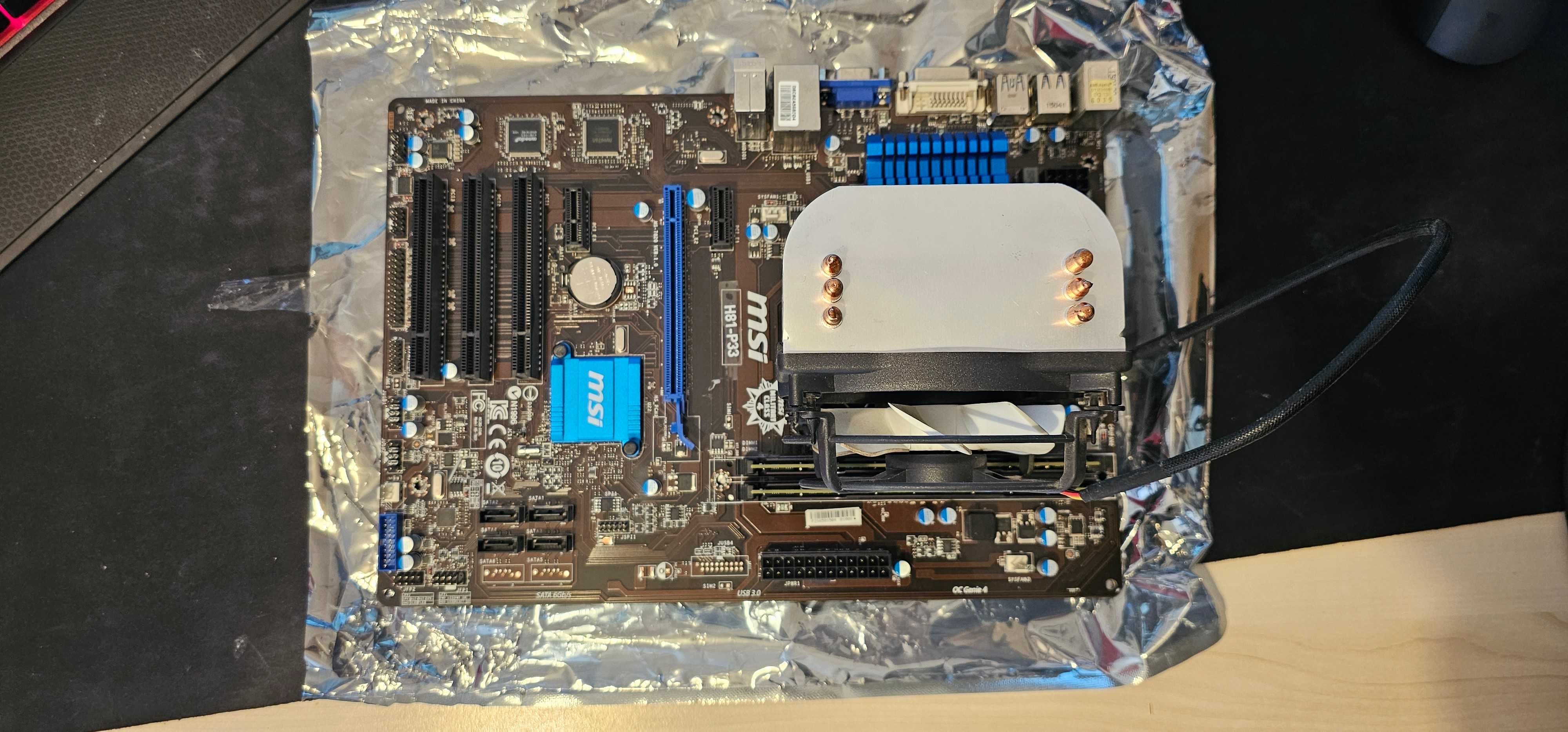 MSI H81-P33 + i5-4570 3.2GHz + 16GB RAM DDR3 CL9