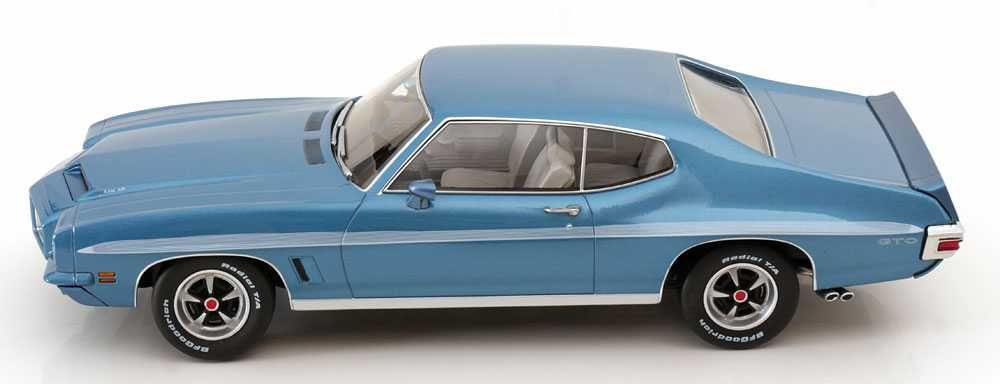 Model 1:18 KK-Scale Pontiac LeMans GTO 1972 light blue metallic