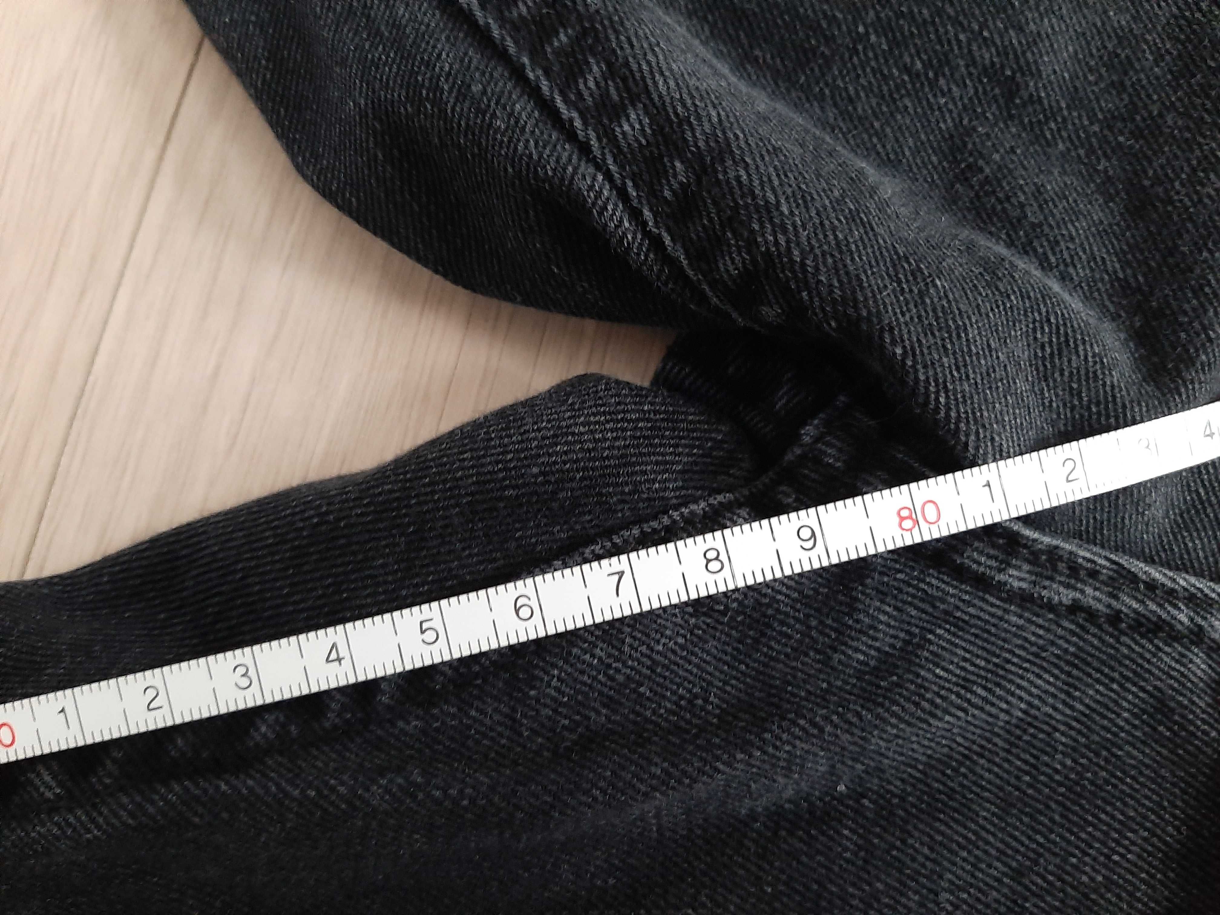 Czarne Jeansowe Spodnie Massimo Dutti Slim FIt Rozmiar 30