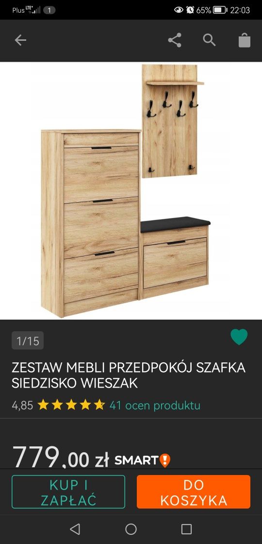 Szafka na buty, meble przedpokój