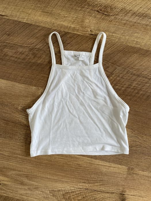 Biały top bluzka na ramiączkach