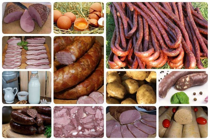 Szynka kiełbasa Wędliny ze świniobicia od rolnika