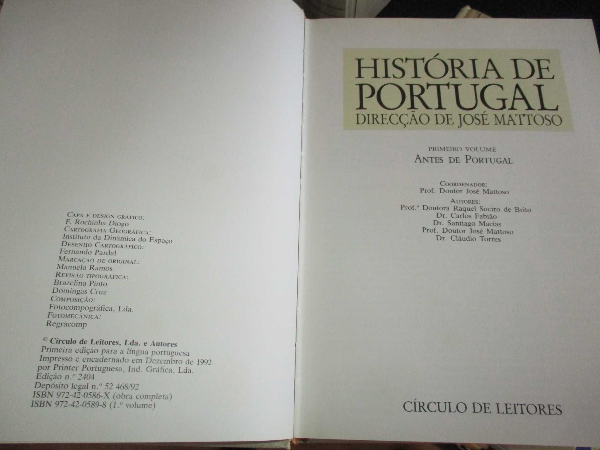 Livros História de Portugal José Mattoso 9 volumes