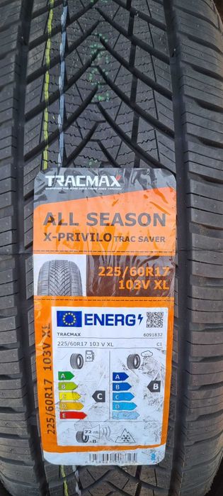 Nowe opony całoroczne TRACMAX TRAC SAVER AS01 225/60R17 103V