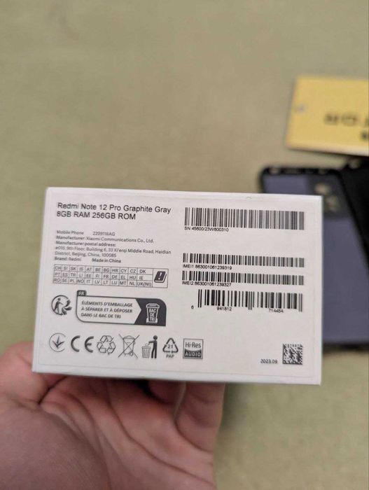 Xiaomi Redmi Note 12 Pro 4G 8/256GB Graphite Gray