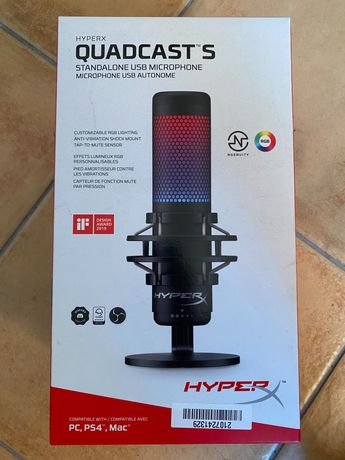 Microfone Hyper X quadcast rgb