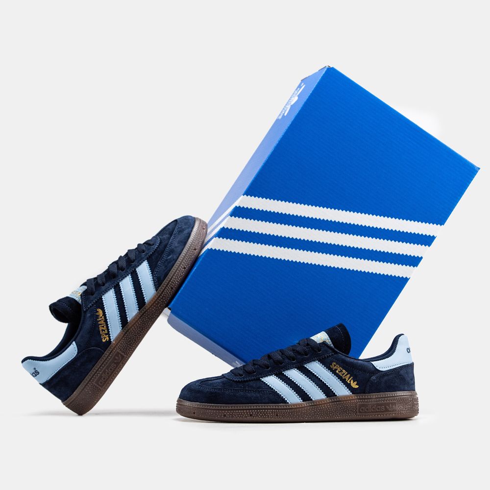 Кросівки Чоловічі Adidas Spezial Hanball Black Blue 36-45 Темно Сині