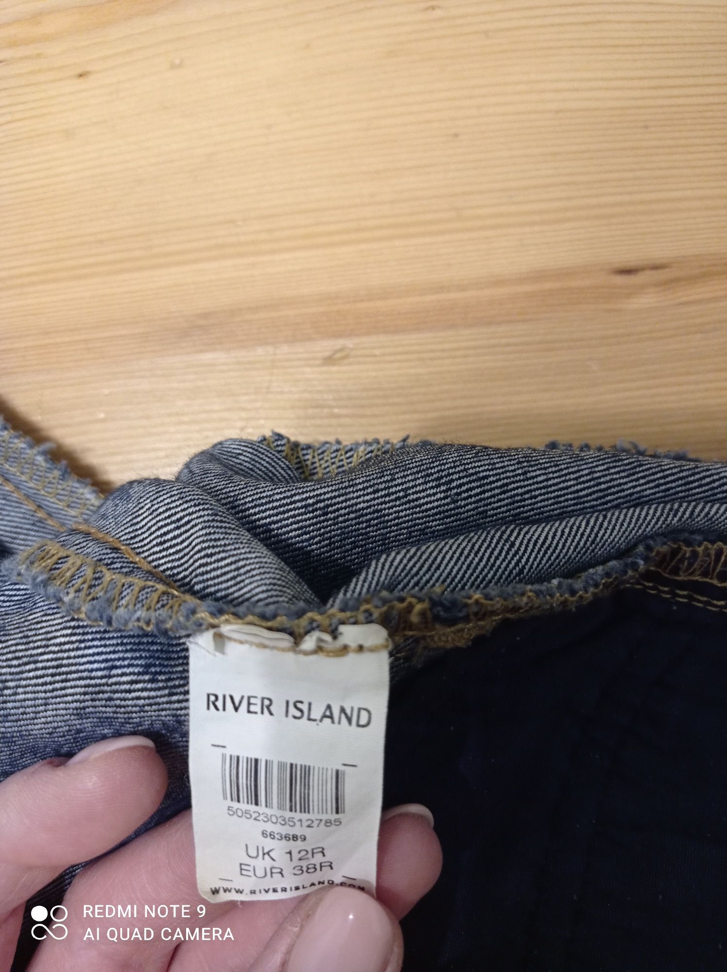 Spodnie jeansowe River Island rozmiar 38 R 12 UK