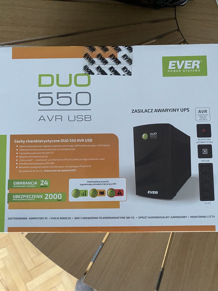 Zasilacz ever duo 550 avr usb