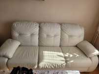 Meble Bydgoskie sofa+fotel relax SKÓRA!