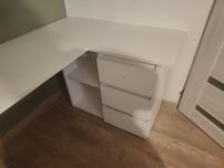 Biurko narożne białe