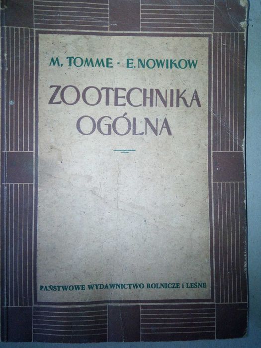 Zootechnika ogólna Tomme, Nowikow
