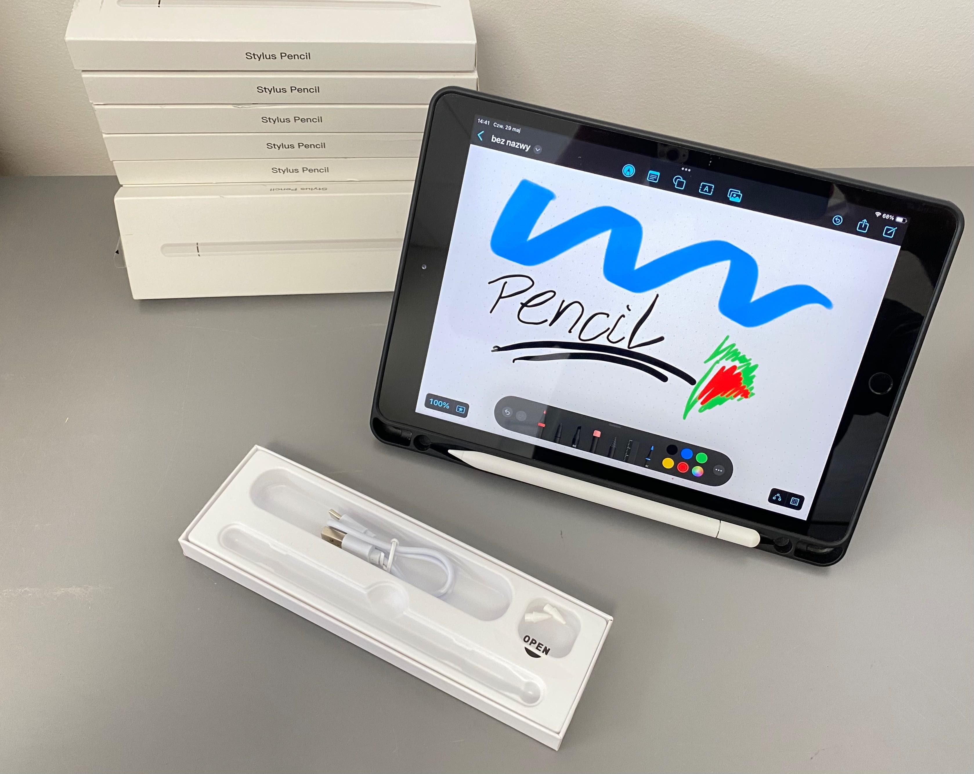 Stylus-Pen Rysik do iPada, USB-C - Ładowanie Magnetyczne,  60g! Okazja