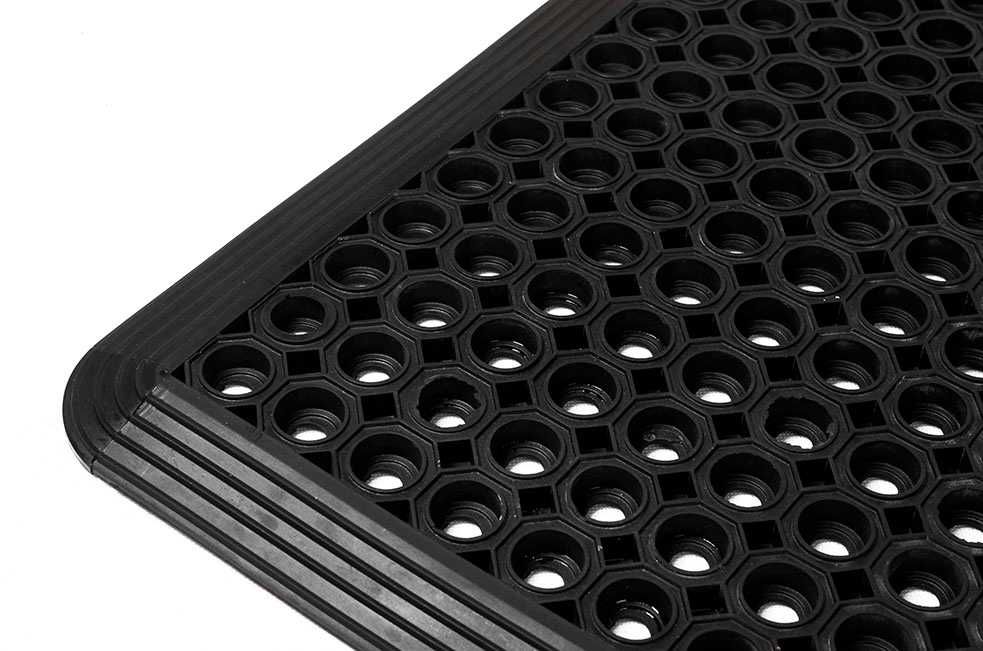 Wycieraczka gumowa 100x300cm 22mm DOMINO PLASTER MIODU ażurowa ażur