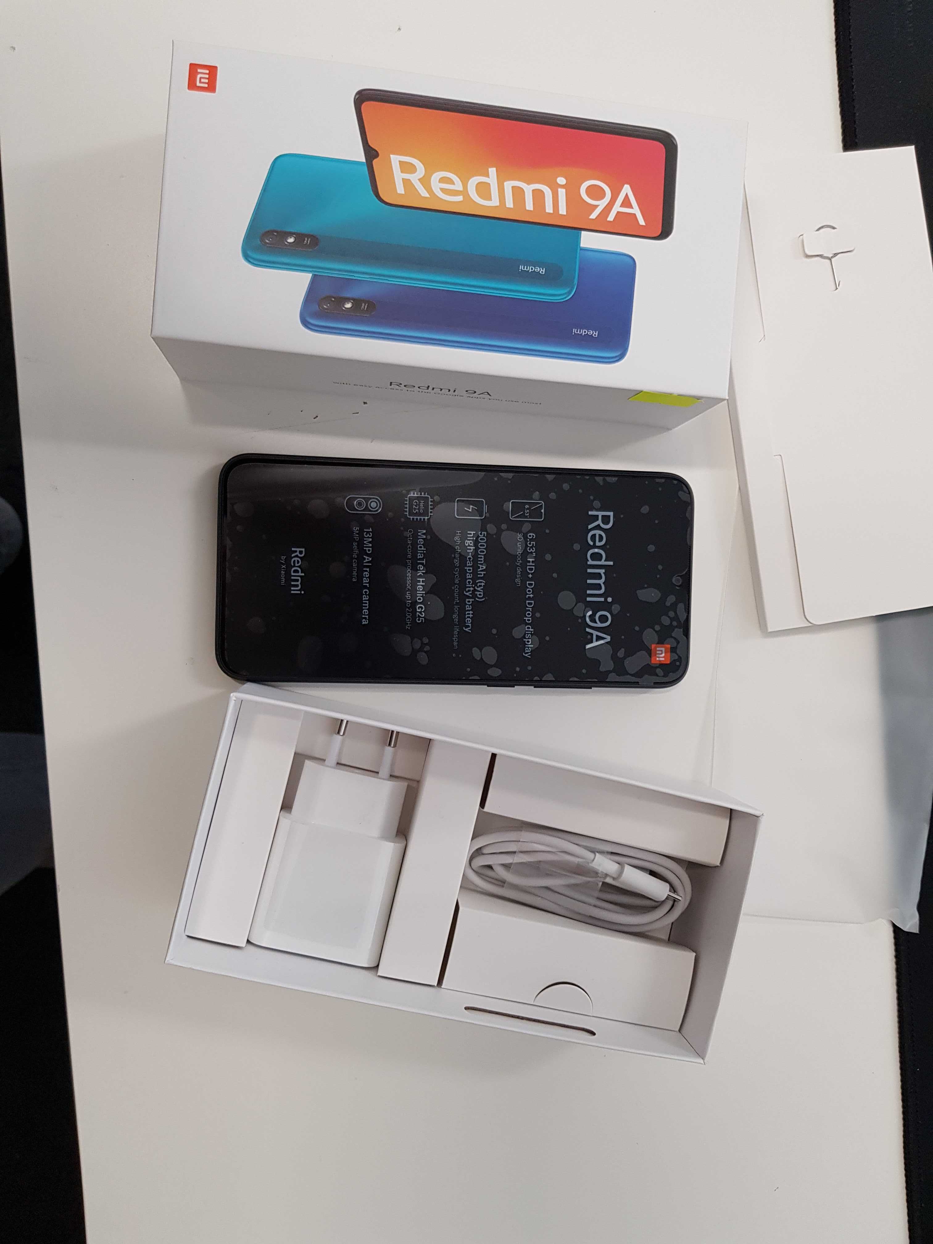 Smartfon Redmi 9A Xiaomi szary - praktycznie nieużywany