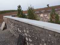 nakrycie muru daszki płaskie na ogrodzenie beton 37x100